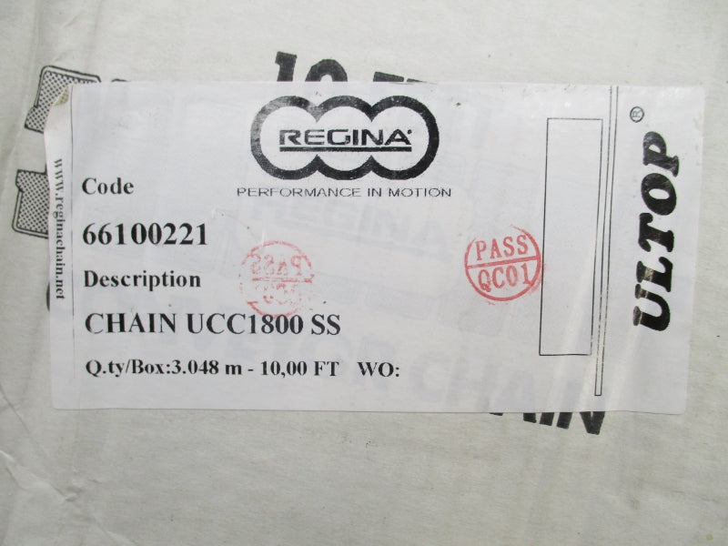 REGINA CHAIN 66100221 UCC1800SS NSMP