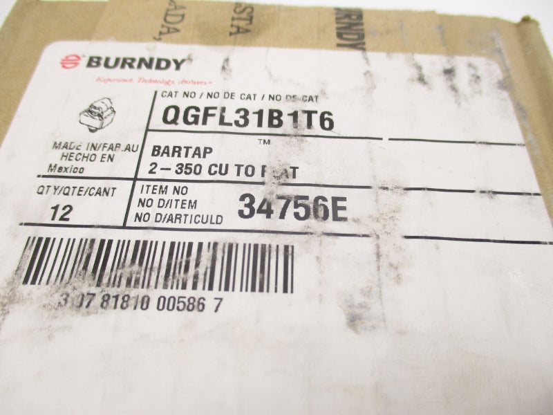BURNDY QGFL31B1T6 (PKG OF 12) NSFS