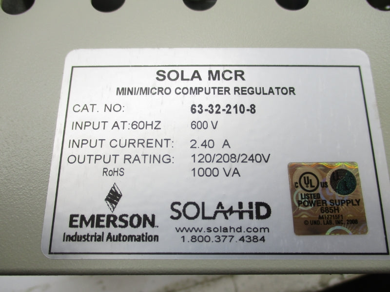 EMERSON 63-32-210-8 600V NSMP