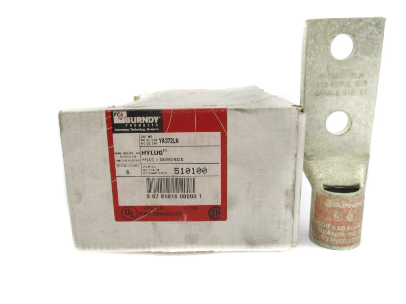 BURNDY YA372LN (PKG OF 6) NSMP