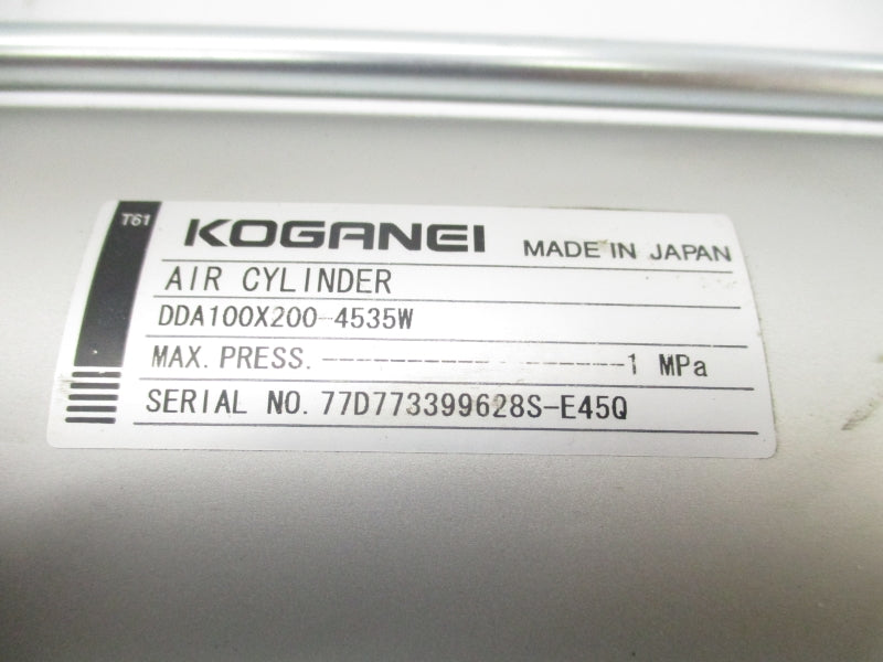 KOGANEI DDA100X200-4535W 1MPA NSNP