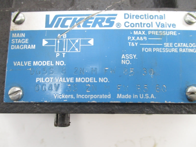 VICKERS DG5S82NMFWB530 110V-120V .48-.46A 5000PSI NSNP
