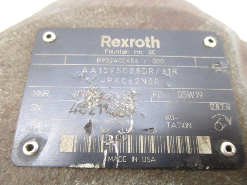 REXROTH AA10VS028DR/31R-PKC62N00 R902400456 UNMP