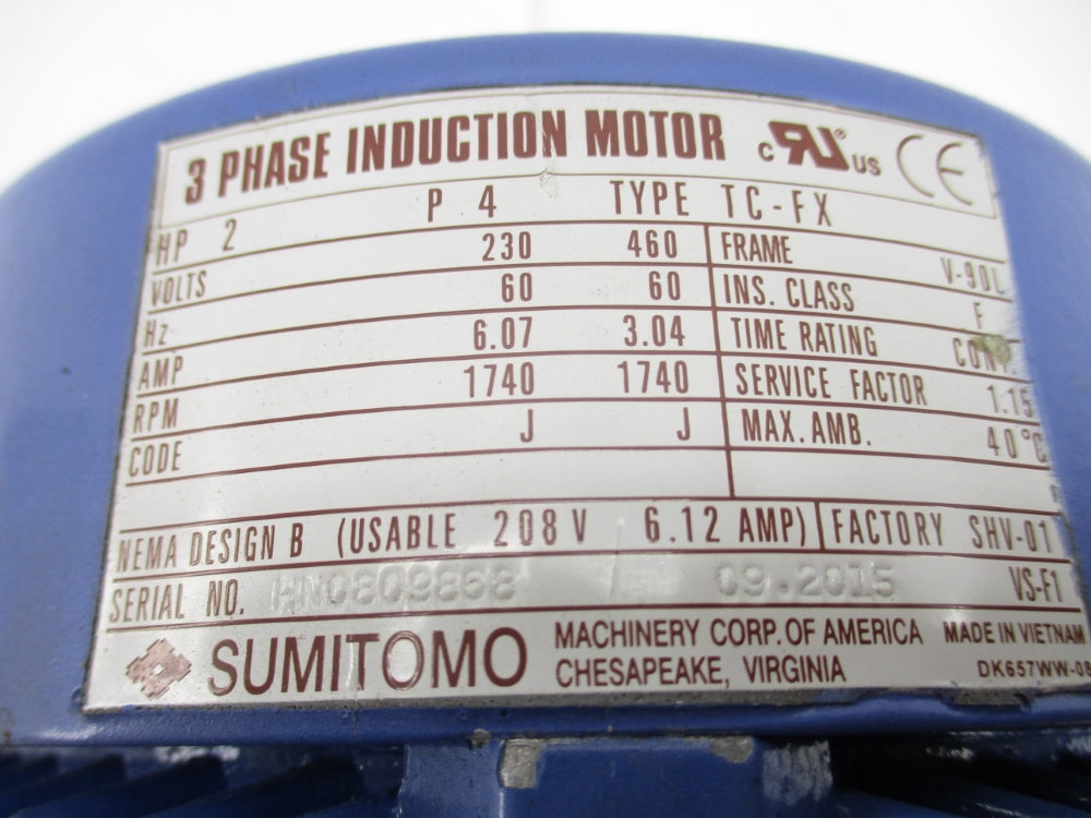 SUMITOMO DRIVE CNHM2-6095YA-8 NSNP