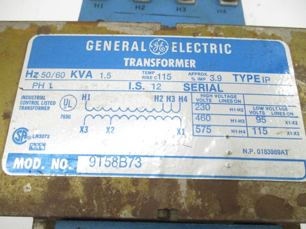 GENERAL ELECTRIC 9T58B73 575V 1.5KVA UNMP