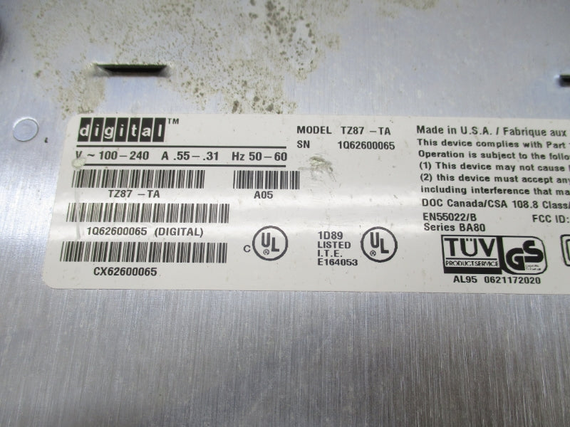 DIGITAL TZ87-TA 100-240V .55-.31A UNMP