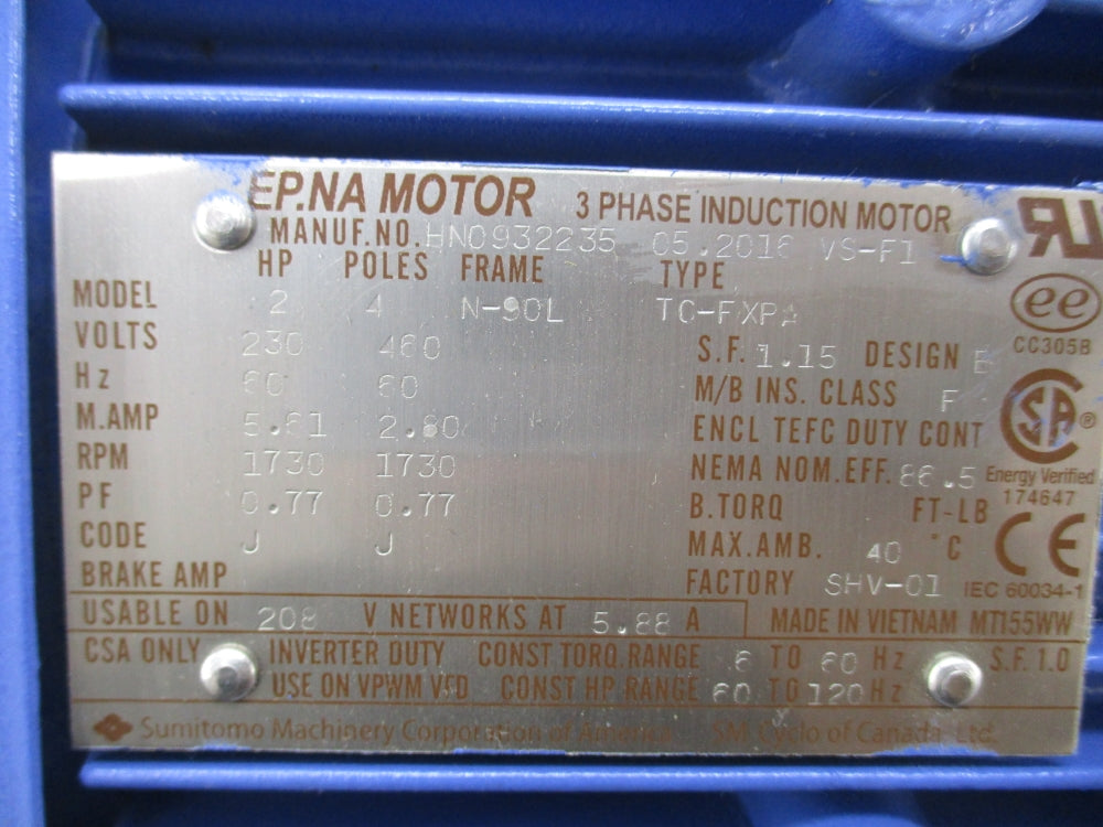 SUMITOMO DRIVE CNHM2-6095YA-EP-8 NSNP