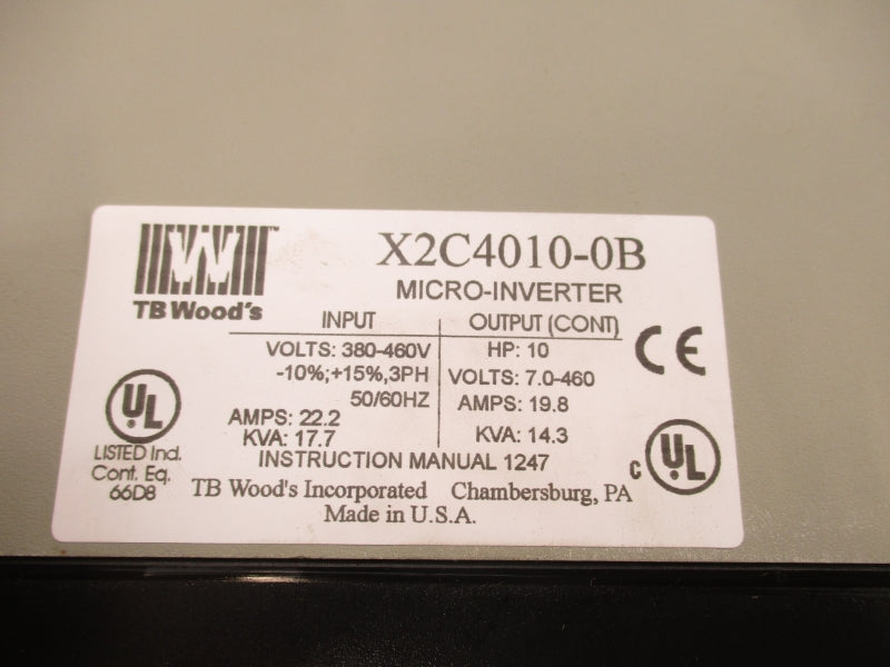 TB WOODS X2C4010-0B 380-460V 22.2A NSMP