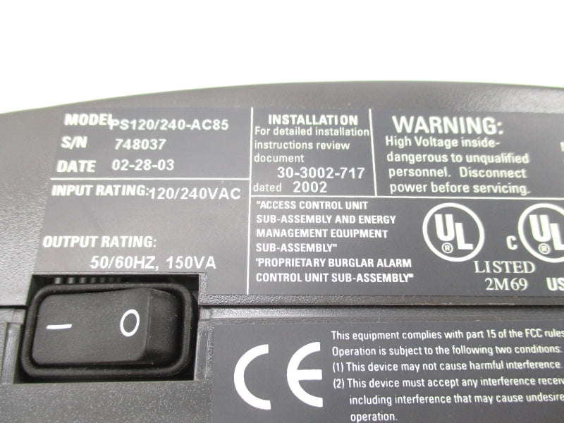 ANDOVER CONTROLS PS120/240-AC85 UNMP