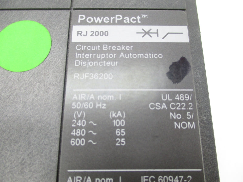 SQUARE D RJF36200 600V 2000A UNMP