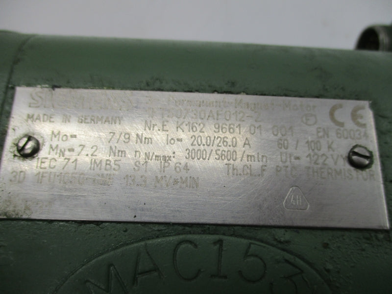 SIEMENS 1FT50730AF012-Z 20/26A UNMP