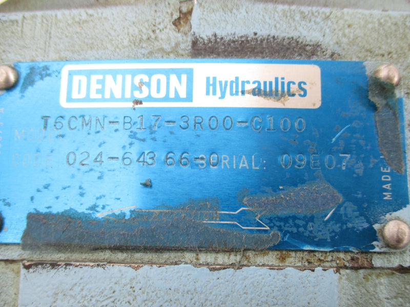 DENISON HYDRAULICS T6CMN-B17-3R00-C100 UNMP