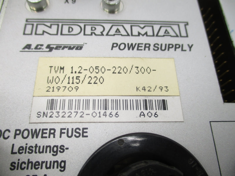 INDRAMAT TVM1.2-050-220/300-W0/115/220 300VDC UNMP