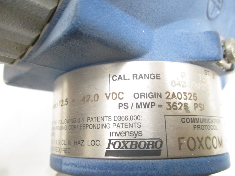 FOXBORO IDP10-D22C21F 12.5-42VDC 3626PSI UNMP