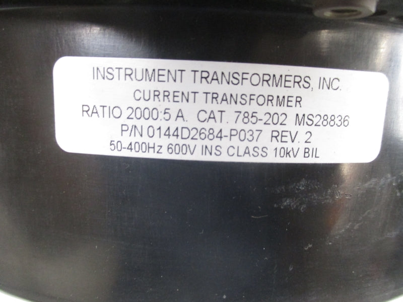 INSTRUMENT TRANSFORMERS 0144D2684-P037 785-202 600V NSNP