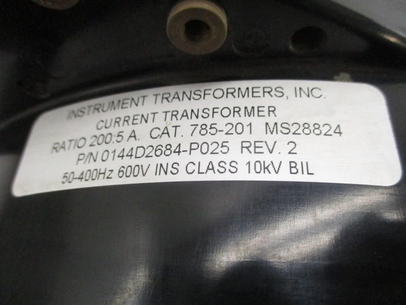 INSTRUMENT TRANSFORMERS 0144D2684-P025 785-201 600V NSNP