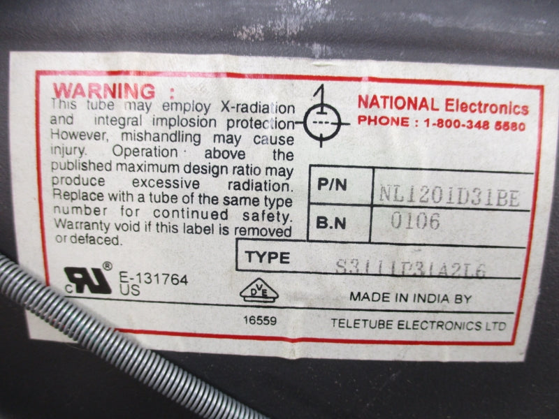 NATIONAL ELECTRONICS NL1201D31BE S3111P31A2L6 UNMP