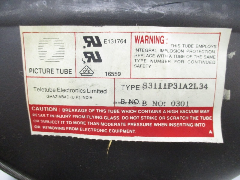 PICTURE TUBE S3111P31A2L34 UNMP