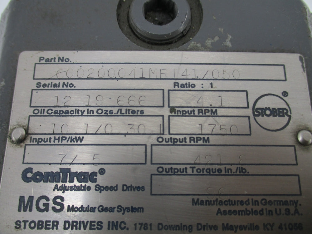 STOBER DRIVES C002Q0041MR141/050 UNMP