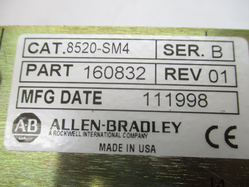 ALLEN BRADLEY 8520-SM4 SER. B REMAN