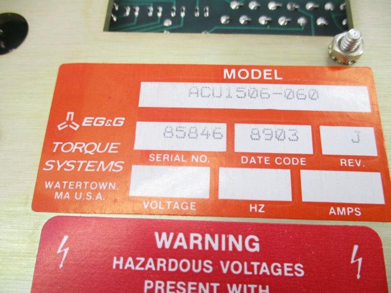 TORQUE SYSTEMS ACU1506-060 REV. J UNMP