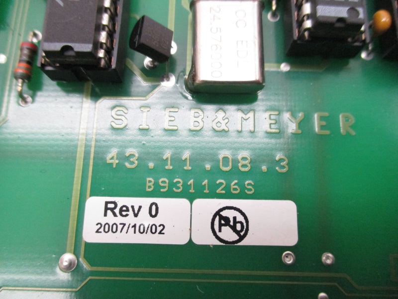 SIEB&MEYER 43.11.08.3 REV. 0 NSMP