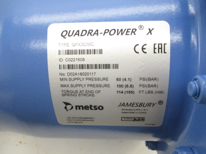 METSO QPX3C/MC 100PSI NSNP
