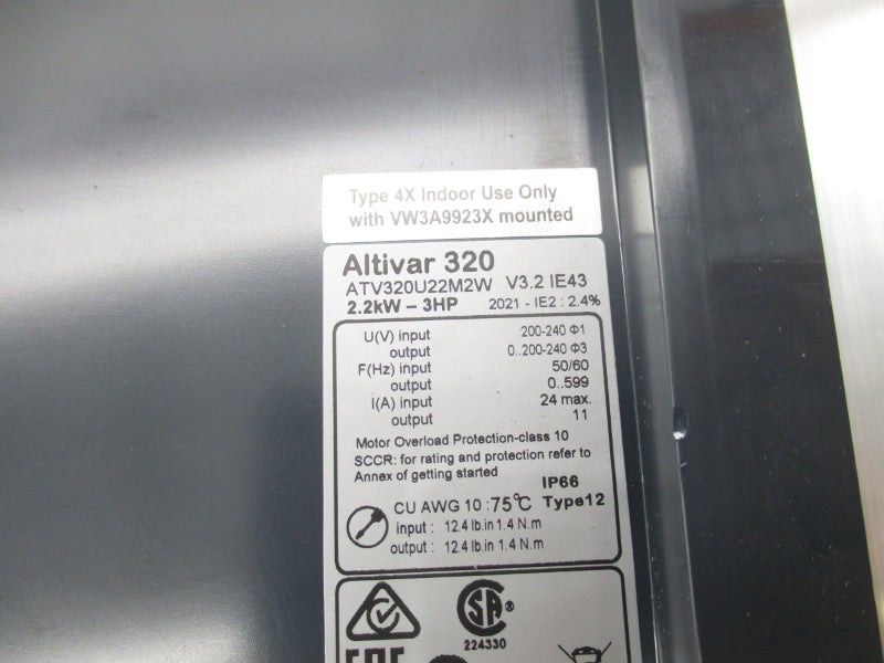 SCHNEIDER ELECTRIC ATV320U22M2W 200-240V 24A NSNP