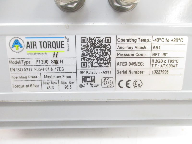 AIR TORQUE PT200S12H 8BAR 1/8" UNMP