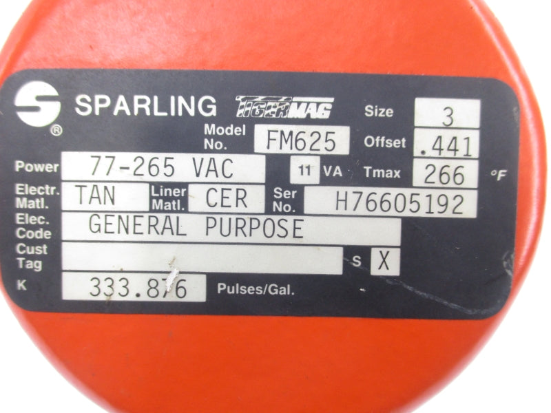 SPARLING FM625 77-265VAC 3" 266F NSNP