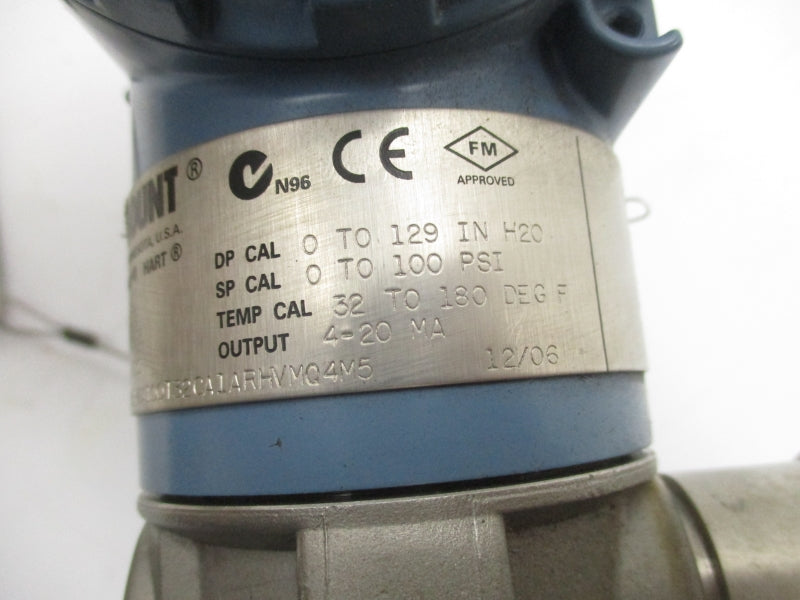 ROSEMOUNT 3095MFAL120D0HLH2A100T32CA1ARHVMQ4M5 11-55VDC 268PSI NSNP