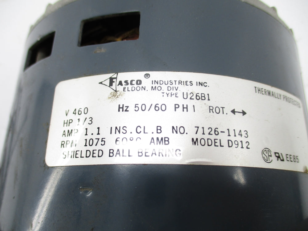 FASCO INDUSTRIES U26B1 D912 UNMP