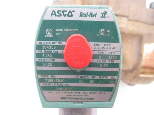 ASCO 8210G100 110/120V 5-150PSI 2" UNMP