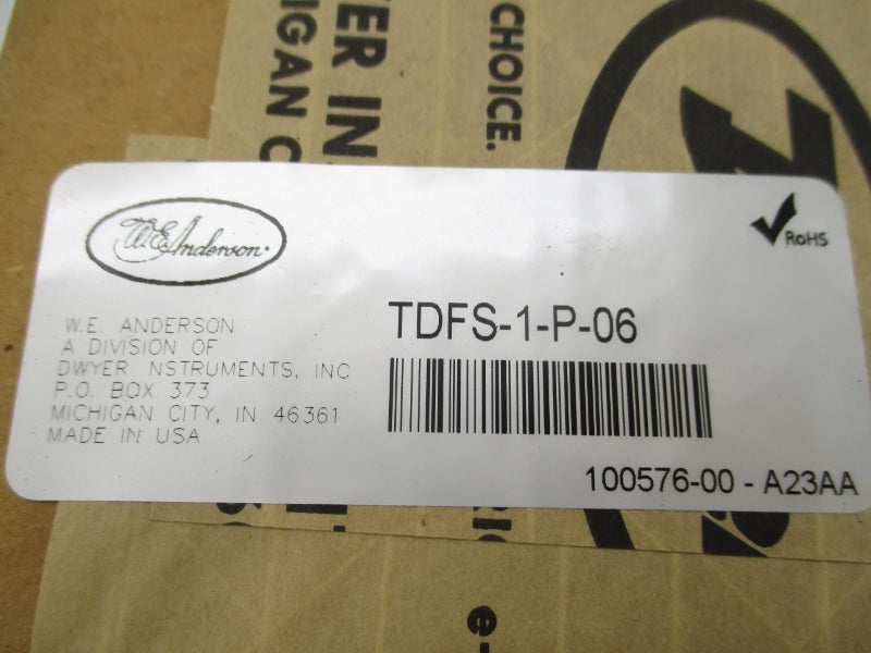 W.E. ANDERSON TDFS-1-P-06 NSFS