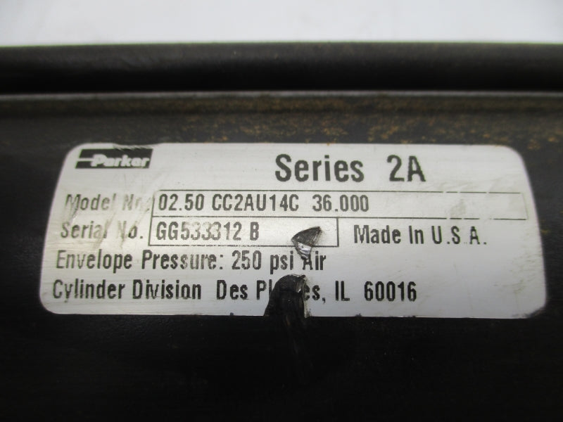 PARKER 02.50CC2AU14C36.000 250PSI UNMP