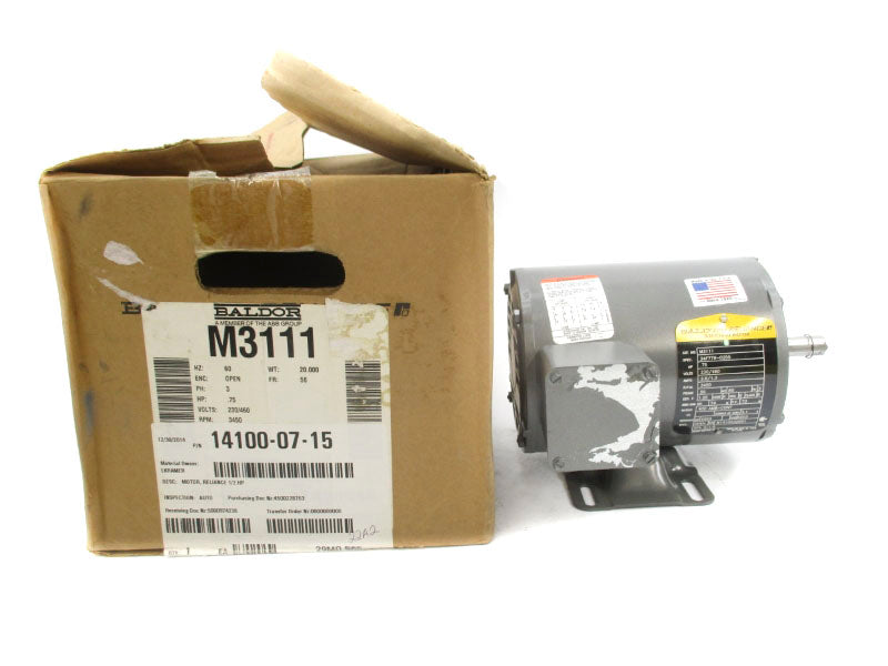 BALDOR M3111 230/460V 2.6/1.3A NSMP