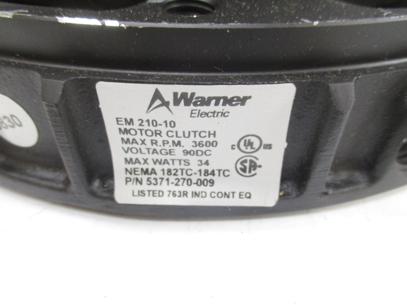 WARNER ELECTRIC 5371-270-009 EM-210-10 90VDC NSMP