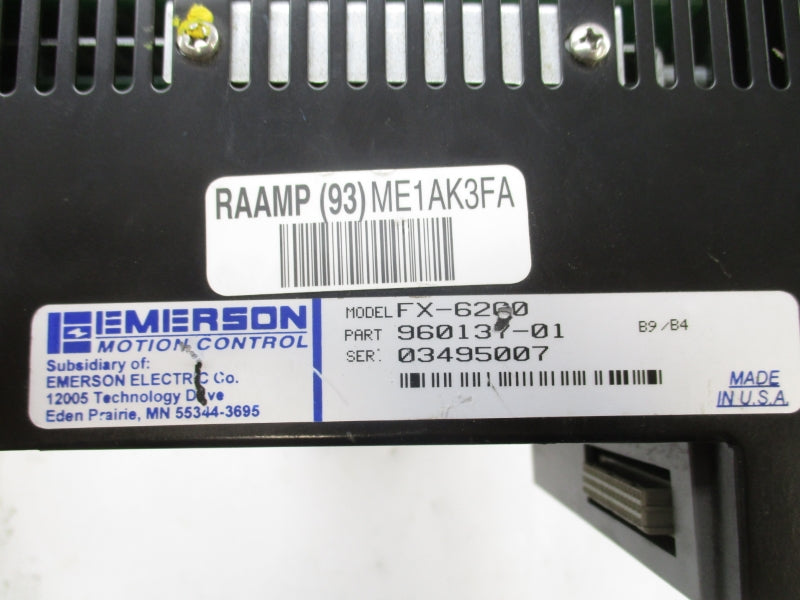 EMERSON 960137-01 FX-6200 198-264VAC UNMP