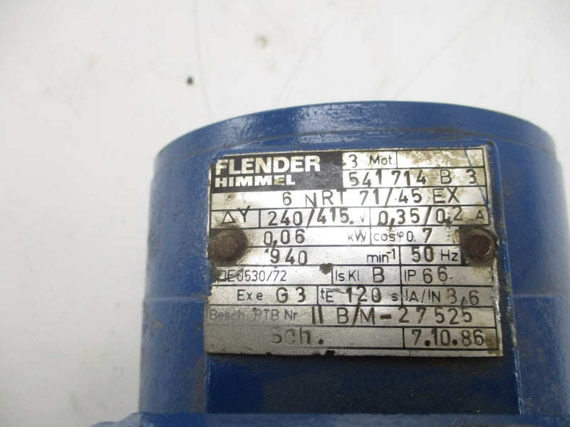 FLENDER HIMMEL 541714B3 ZF10 240/415V 0.35/0.2A UNMP