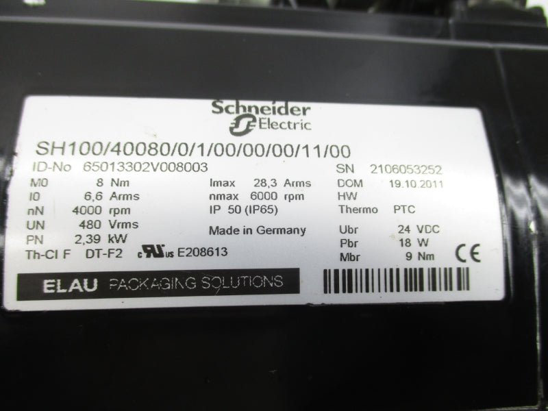 SCHNEIDER ELECTRIC SH100/40080/0/1/00/00/00/11/00 480V 28.3A UNMP