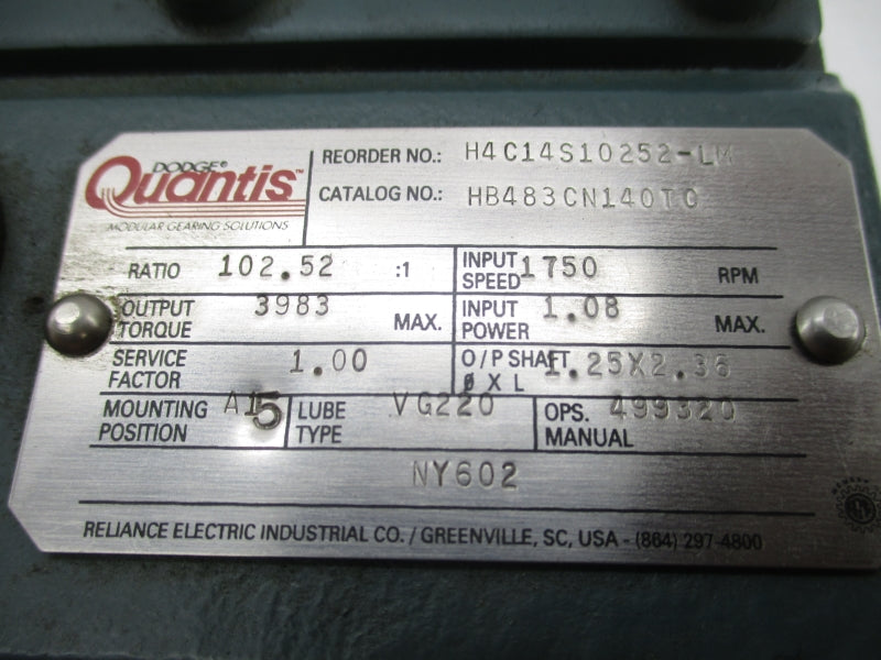 DODGE HB483CN140TC NSNP