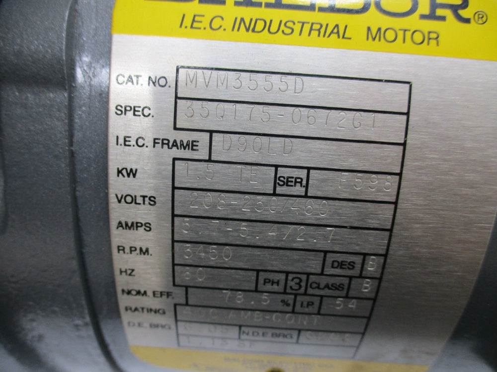 BALDOR MVM3555D NSNP