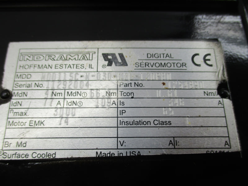 INDRAMAT MDD115C-N-030-N2L-130PB0 11254890 346A NSMP