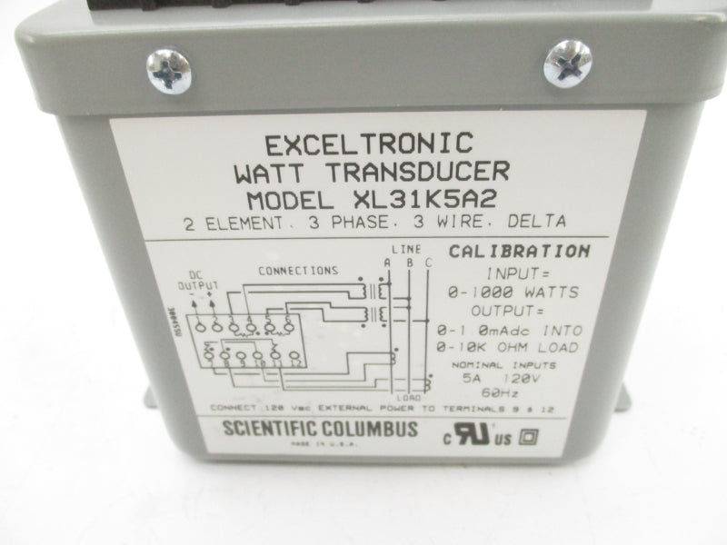 SCIENTIFIC COLUMBUS XL31K5A2 120V 5A NSNP