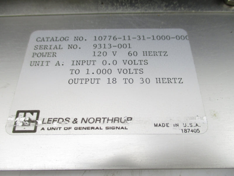 LEEDS&NORTHRUP 10776-11-31-1000-000 120V NSNP