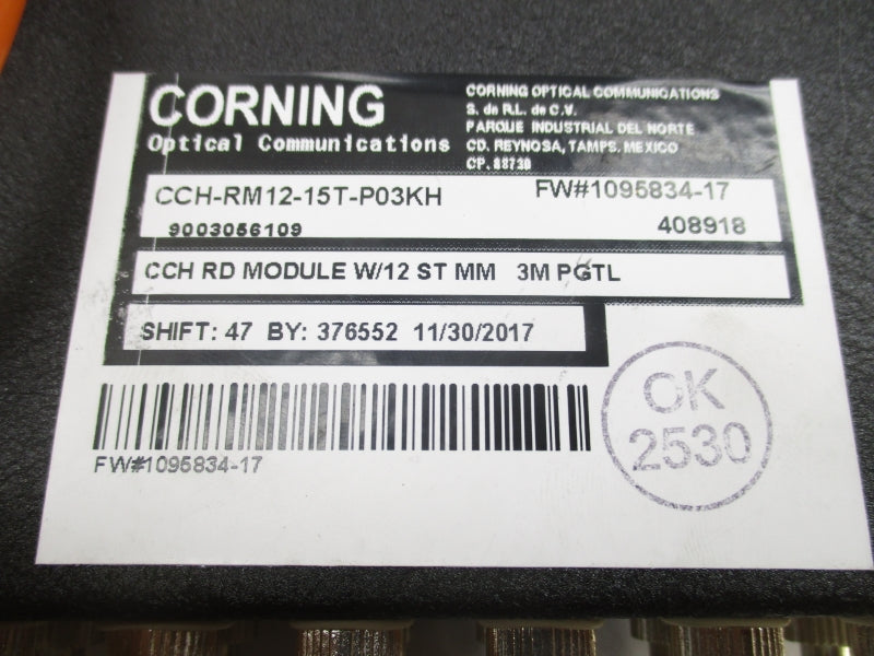 CORNING CCH-RM12-15T-P03KH F/W 1095834-17 NSMP