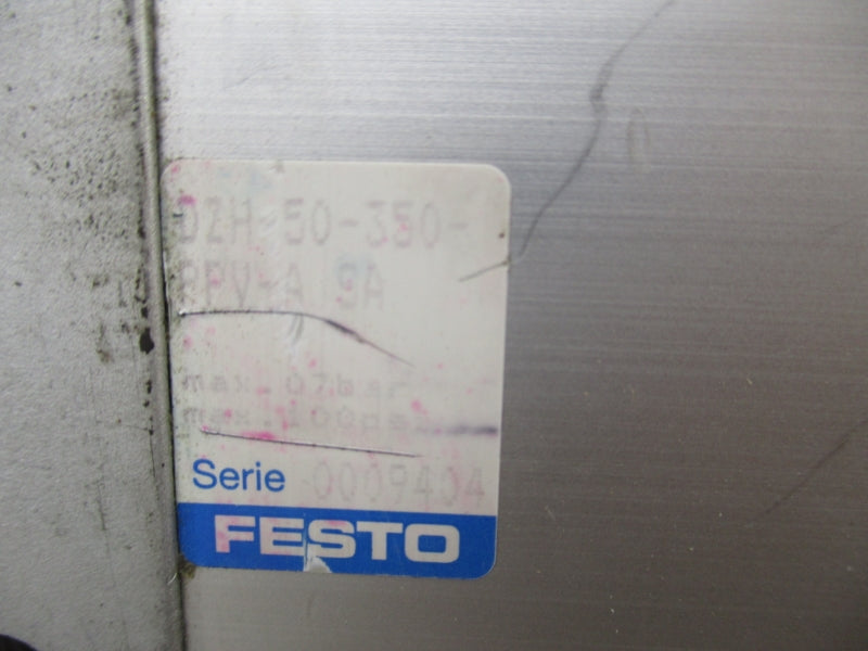 FESTO DZH-50-350-RPV-ASA SER. 0009404 100PSI UNMP