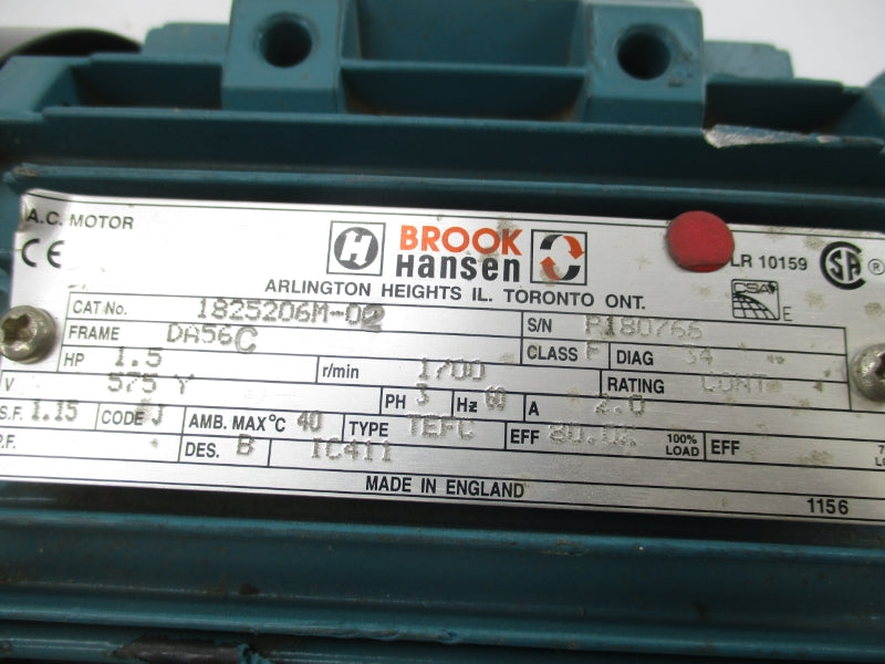 BROOK HANSEN 1825206M-02 575V 2.0A UNMP