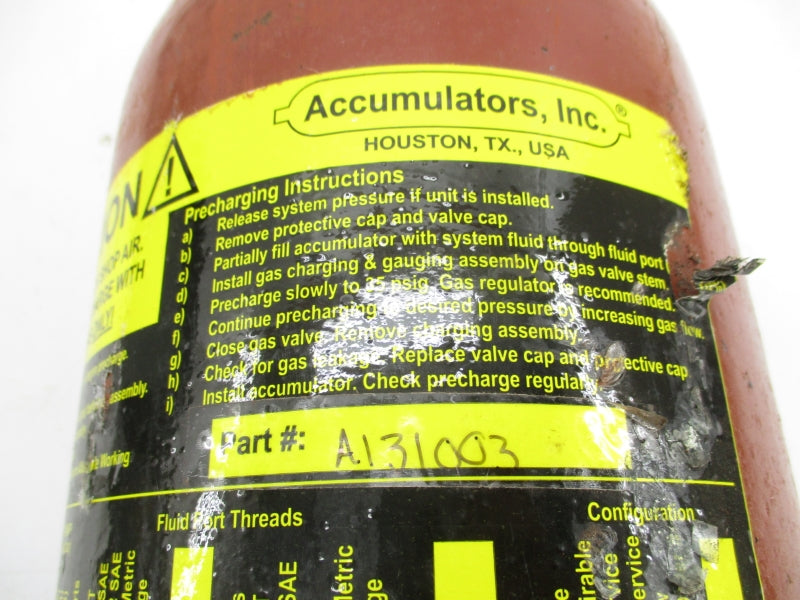 ACCUMULATORS A131003 3000PSI NSNP