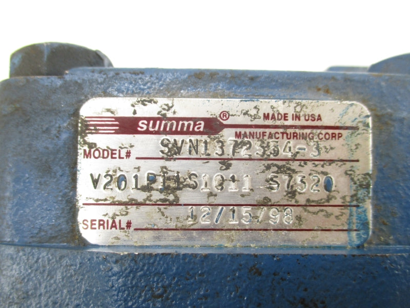 SUMMA V201P11S101157520 SVN1372554-3 UNMP